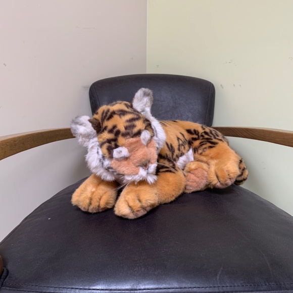 VTG 1988 Applause Avarti Sleeping Tiger Animal Plush Italy - Picture 11 of 13